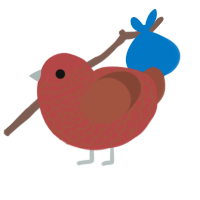 A red and russet chicken with a lace pattern