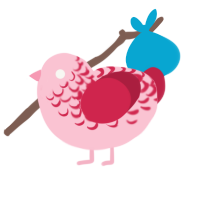 A rose and crimson chicken with a half-lace pattern