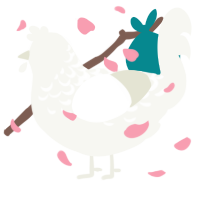 A white chicken with a half-lace pattern