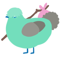 A mint and ash chicken