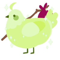 A apple chicken with a head pattern