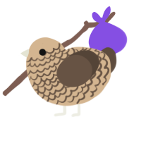 A beige and bark chicken with a lace pattern