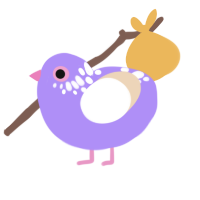 A lilac and cream chicken with a neck-speckle pattern