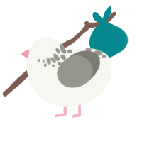A white and ash chicken with a neck-speckle pattern