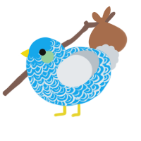 A sky and mist chicken with a double-lace pattern