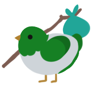 A mist and leaf chicken with a head pattern