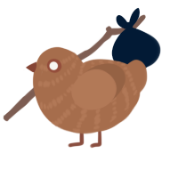 A brown chicken with a bar pattern