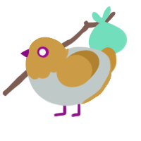 A silver and gold chicken with a head pattern
