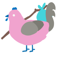 American Cream, a pink and ash chicken