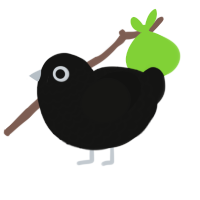 A black chicken with a lace pattern