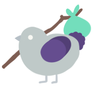 A silver and overcast chicken
