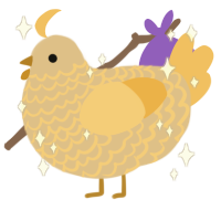 Soleah, a beige and honey chicken with a lace pattern