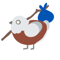 A russet and mist chicken with a head pattern
