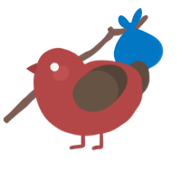 A red and bark chicken