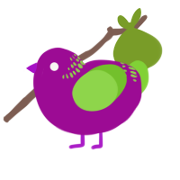 A plum and grass chicken with a neck-band pattern