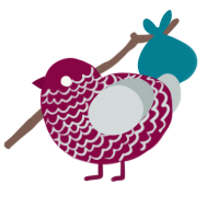 A maroon and silver chicken with a lace pattern