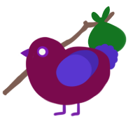 A wine and indigo chicken