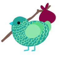 A turquoise and spring chicken with a lace pattern