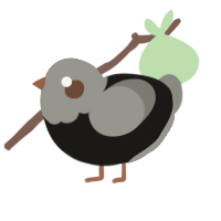 A sable and ash chicken with a head pattern