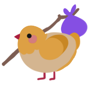 A beige and orange chicken with a head pattern