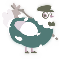 A sea and orchid chicken with a head pattern