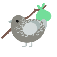 A ash and silver chicken with a half-lace pattern