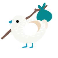 A white and cream chicken with a half-lace pattern