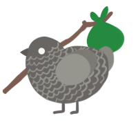 A grey and ash chicken with a lace pattern