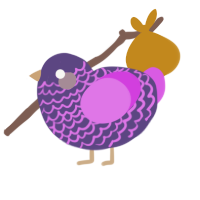 A overcast and orchid chicken with a lace pattern