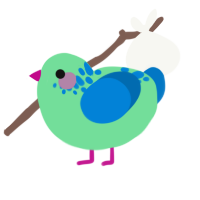 A spring and sapphire chicken with a neck-speckle pattern