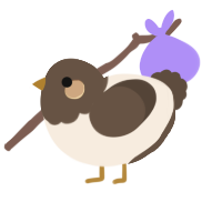 A cream and bark chicken with a head pattern