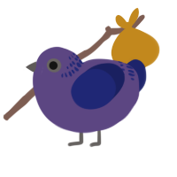 A overcast and navy chicken with a neck-band pattern