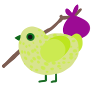 A lemon and lime chicken with a speckle pattern