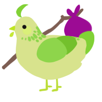A lemon and grass chicken with a neck-speckle pattern