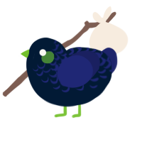 A tumblr and navy chicken with a half-lace pattern