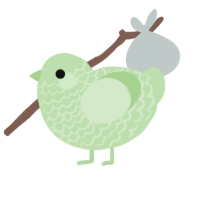 A gluppy chicken with a lace pattern