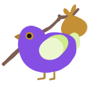 A blurple and apple chicken