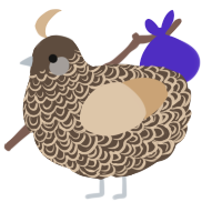 A bark and beige chicken with a double-lace pattern