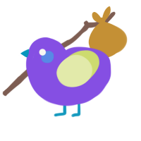 A blurple and lemon chicken