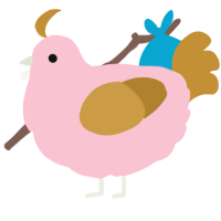 A rose and gold chicken