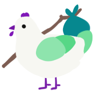 A white and spring chicken