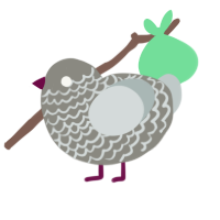 A ash and silver chicken with a lace pattern