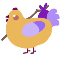 A honey and lilac chicken
