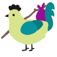 A lemon and teal chicken