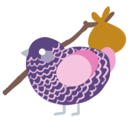 A overcast and pink chicken with a lace pattern