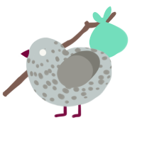 A silver and ash chicken with a speckle pattern
