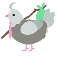A ash and silver chicken with a head pattern