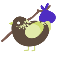 A bark and lemon chicken with a neck-speckle pattern