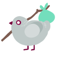 A silver chicken with a neck-band pattern