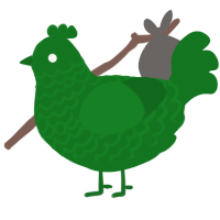 Leaf, a leaf chicken with a lace pattern